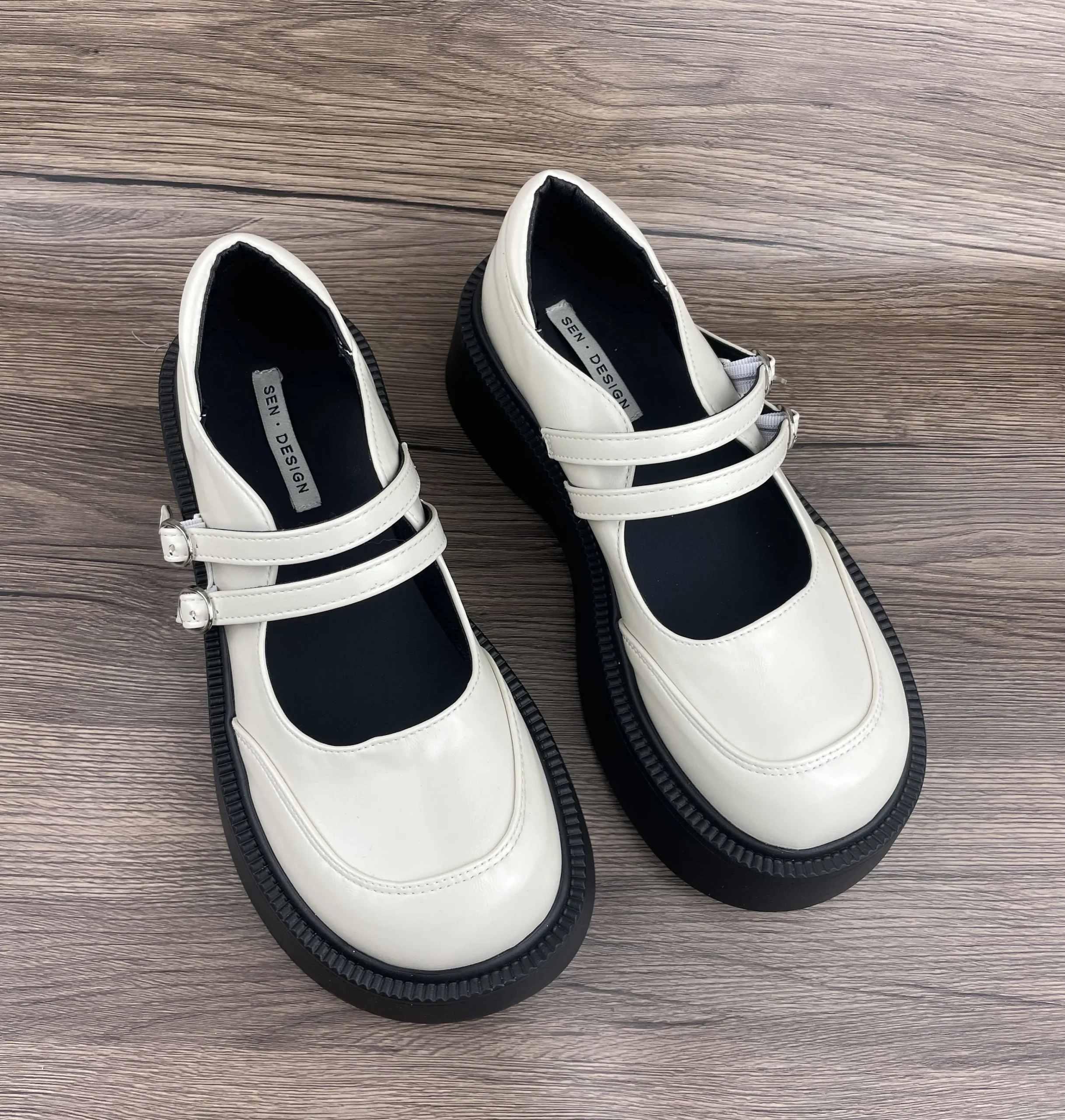 Mary Jane Campus Small Leather Shoes Black Mary