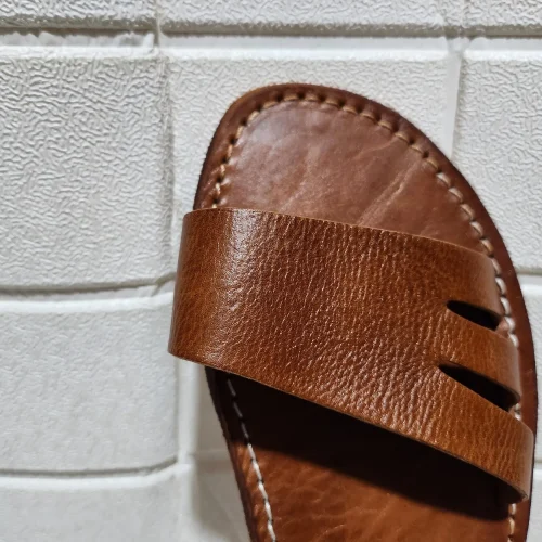 Women’s Buckled Moroccan Leather Summer Flats